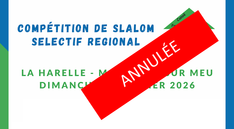 Image annulation compétition Harelle 2026